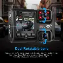 Dash Camera: Dual Lens DVR 1080P 4Kfnt GPS