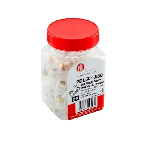 SINGLE CONNECTOR TERMINAL 40A  50/JAR CLEAR