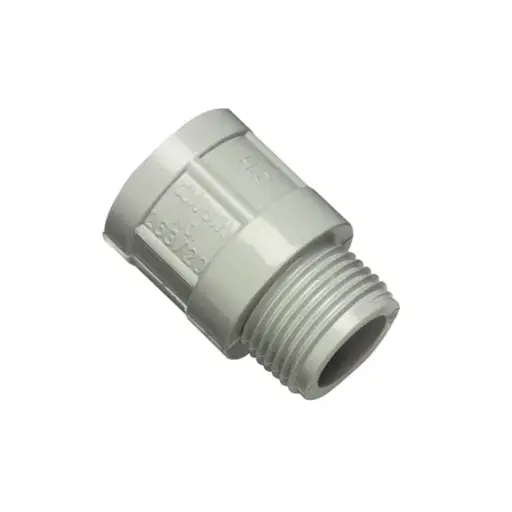 [263/25-GY] ADAPTOR PLAIN/SCREWED PVC 25MM GREY 263/25GY 05.25G